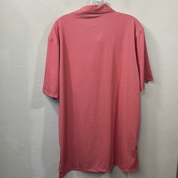 Turtleson Clarence mini diamond Jaquard performance polo red size medium.NWT - Picture 8 of 10